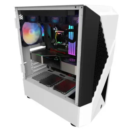 Корпус 1stPlayer F3-A-WH-4F1-PS-600FK-EU White 600W