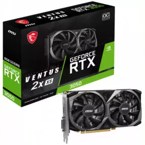 Видеокарта GF RTX 3050 8GB GDDR6 Ventus 2X XS OC MSI (GeForce RTX 3050 VENTUS 2X XS 8G OC)