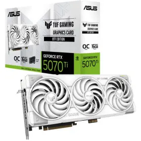 Видеокарта GF RTX 5070 Ti 16GB GDDR7 TUF Gaming OC BTF White Asus (TUF-RTX5070TI-O16G-BTF-WHITE)