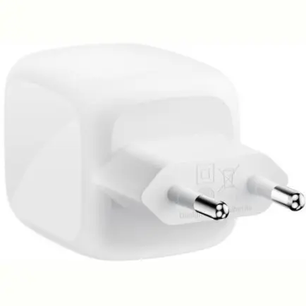 Сетевое зарядное устройство Belkin BoostCharge Pro New Dual USB-C GaN Wall Charger 67W White (WCH020KQWH)