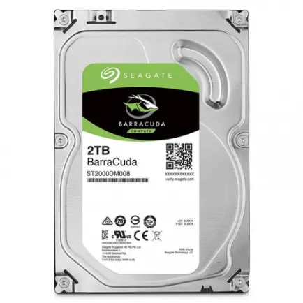 Накопитель HDD SATA 2.0TB Seagate BarraCuda 7200rpm  256MB (ST2000DM008)