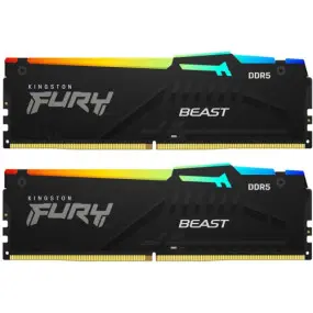Модуль памяти DDR5 2x8GB/6000 Kingston Fury Beast RGB Black (KF560C36BBEAK2-16)