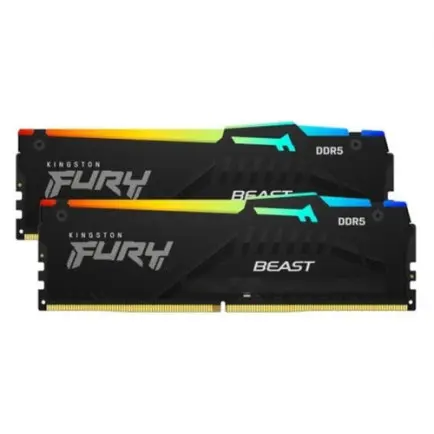 Модуль пам`яті DDR5 2x8GB/6000 Kingston Fury Beast RGB Black (KF560C36BBEAK2-16)