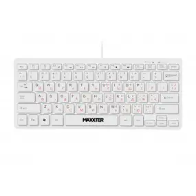 Клавiатура Maxxter KBM-C01W-UA White