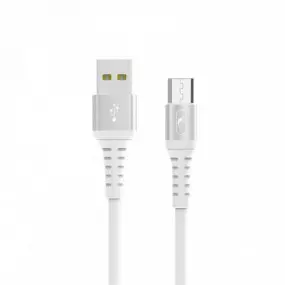 Кабель SkyDolphin S05V TPE Frost Line USB - microUSB 1м, White (USB-000552)