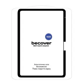 Защитное стекло BeCover 10D для Apple iPad Air 13" M2/M3 (2024/2025)