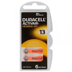 Батарейка Duracell Activair 13 BL 6 шт (для слухових апаратів)