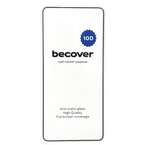Защитное стекло BeCover для Xiaomi Redmi Note 14 Pro+ 5G Black 10D (712729)