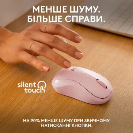 Мышь беспроводная Logitech M240 Silent Rose (910-007121)