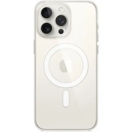 Чехол-накладка Apple Clear Case with MagSafe для Apple iPhone 15 Pro Max Clear (MT233)