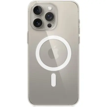 Чехол-накладка Apple Clear Case with MagSafe для Apple iPhone 15 Pro Max Clear (MT233)