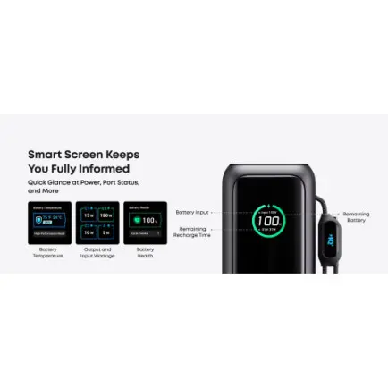 Універсальна мобільна батарея Anker Laptop 25000mAh 165W Space Black (A1695H11)