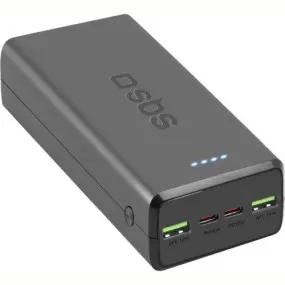 Універсальна мобільна батарея SBS 30000 mAh 20W Black (TTBB30000PD20K)