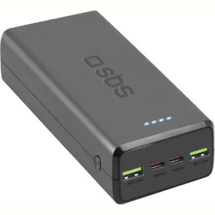Универсальная мобильная батарея SBS 30000 mAh 20W Black (TTBB30000PD20K)