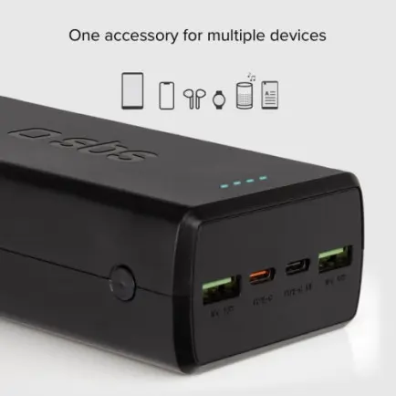 Универсальная мобильная батарея SBS 30000 mAh 20W Black (TTBB30000PD20K)