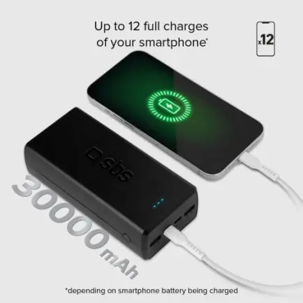 Универсальная мобильная батарея SBS 30000 mAh 20W Black (TTBB30000PD20K)