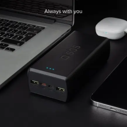Универсальная мобильная батарея SBS 30000 mAh 20W Black (TTBB30000PD20K)
