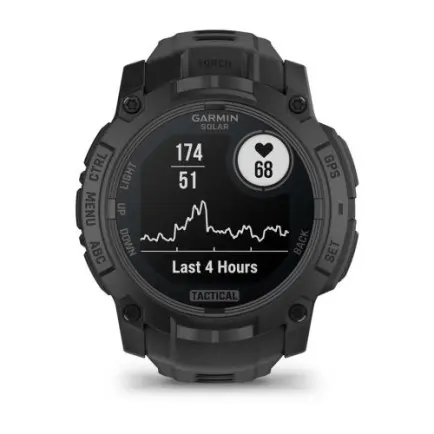 Смарт-часы Garmin Instinct 3 50mm Tactical Solar Black with Charcoal Silicone Band (010-02935-90)