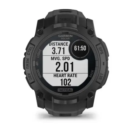Смарт-часы Garmin Instinct 3 50mm Tactical Solar Black with Charcoal Silicone Band (010-02935-90)
