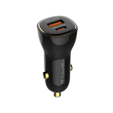 Автомобільний зарядний пристрій ColorWay Power Delivery Port PPS USB (USB-A + USB-C, 60W)