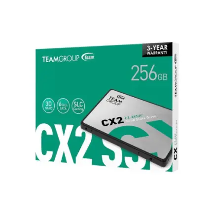 Накопитель SSD  256GB Team CX2 2.5" SATAIII 3D TLC (T253X6256G0C101)