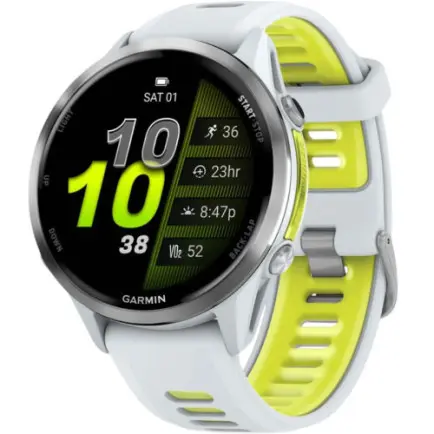 Смарт-часы Garmin Forerunner 970 Whitestone/Amp Yellow (010-02969-11)