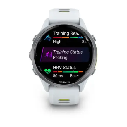 Смарт-часы Garmin Forerunner 970 Whitestone/Amp Yellow (010-02969-11)