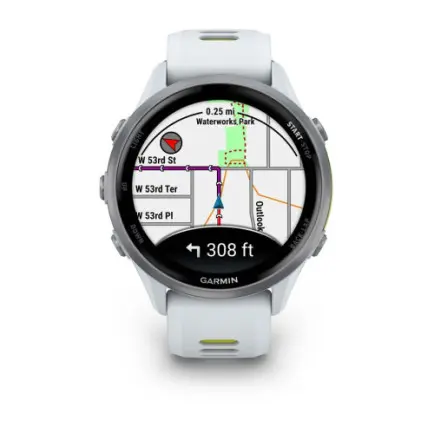 Смарт-часы Garmin Forerunner 970 Whitestone/Amp Yellow (010-02969-11)