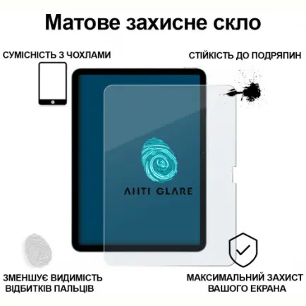 Захисне скло BeCover Matte Anti-Glare для Apple iPad Air 11" M4 2026 (715171)