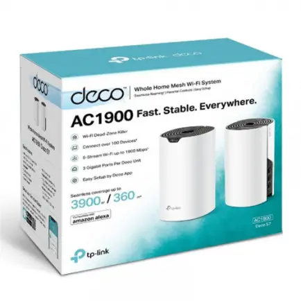 Комплект из двух Mesh Wi-Fi маршрутизаторов TP-Link Deco S7 (2-pack)