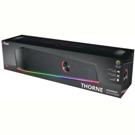 Акустична система Trust GXT 619 Thorne RGB Illuminated Soundbar Black (24007)
