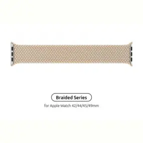 Ремінець Armorstandart Braided Solo Loop для Apple Watch 42mm/44mm/45mm/49mm Beige Size 8 (160 mm)