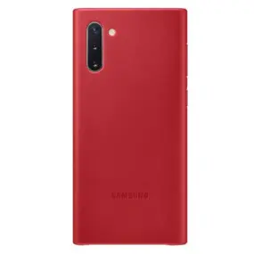 Чeхол-накладка Samsung Leather Cover для Samsung Galaxy Note 10 SM-N970 Red (EF-VN970LREGRU)