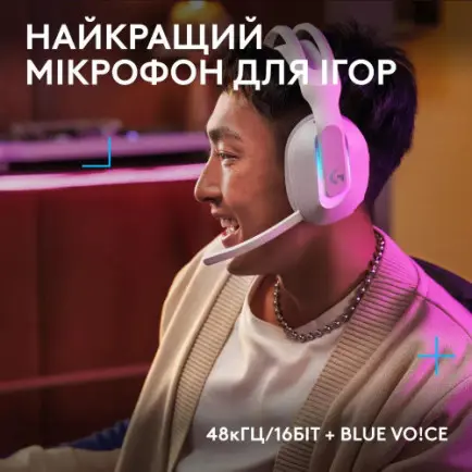 Гарнитура Logitech G522 LightSpeed Wireless Gaming Headset White (981-001550)