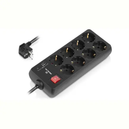 Фильтр питания REAL-EL RS-Protect 805 1.8м Black (EL122300042)