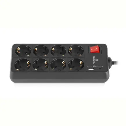 Фильтр питания REAL-EL RS-Protect 805 1.8м Black (EL122300042)