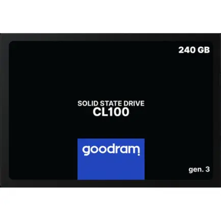 Накопитель SSD  240GB Goodram CL100 GEN.3 2.5" SATAIII 3D TLC (SSDPR-CL100-240-G3)
