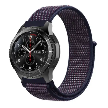 Ремешок BeCover Nylon Style для Xiaomi iMi KW66/Mi Watch Color/Haylou LS01 Deep Blue (705883)