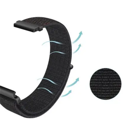 Ремешок BeCover Nylon Style для Xiaomi iMi KW66/Mi Watch Color/Haylou LS01 Deep Blue (705883)