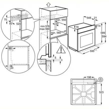 Духовой шкаф Electrolux LOD6C77WZ
