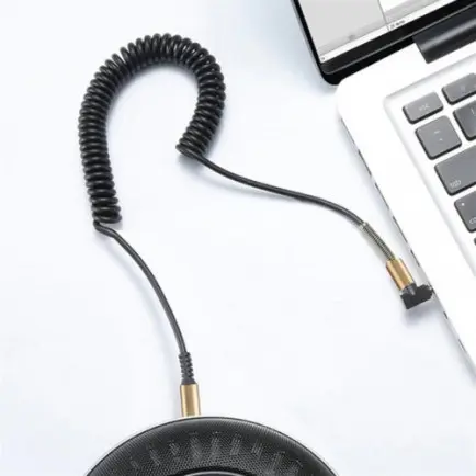 Аудіо-кабель SkyDolphin SR08 Spring Wire 3.5 мм - 3.5 мм (M/M)