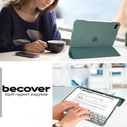 Чeхол-книжка BeCover Tri Fold Hard для Apple iPad Air 13" M2 2024 Dark Green (711723)