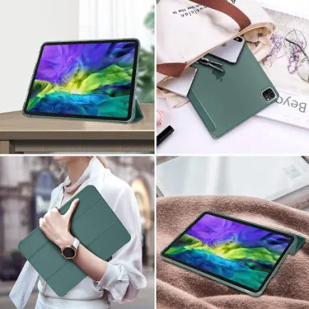 Чeхол-книжка BeCover Tri Fold Hard для Apple iPad Air 13" M2 2024 Dark Green (711723)