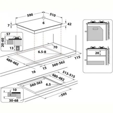 Варильна поверхня Whirlpool GOS 6415/NB1