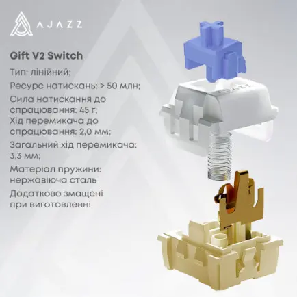 Клавиатура беспроводная Ajazz AK980 V2 Gift Switch V2 Black (AK980-V2-G-BGY)