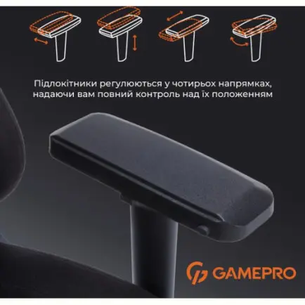 Кресло для геймеров GamePro FGC750B Black