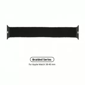 Ремінець Armorstandart Braided Solo Loop для Apple Watch 38mm/40mm/41mm Charcoal Size 2 (120 mm)