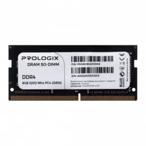 Модуль пам`ятi SO-DIMM DDR4 8GB/3200 Prologix (PRO8GB3200D4S)