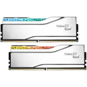 Модуль пам`ятi DDR5 2x16GB/6000 G.Skill Trident Z5 Royal Silver (F5-6000J2836G16GX2-TR5S)