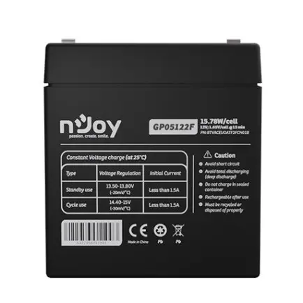Акумуляторна батарея Njoy GP05122F 12V 5AH (BTVACEUOATF2FCN01B)